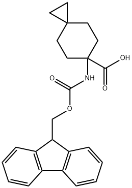 6-[[(9H-Fluoren-9-ylmethoxy)carbonyl]amino]spiro[2.5]octane-6-carboxylic acid Structure